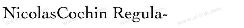 NicolasCochin Regula字体转换